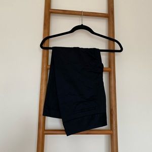 Black crop dress pants